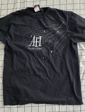 Vintage 2006 AFI Decemberunderground Cinder Block Band Tee - Large